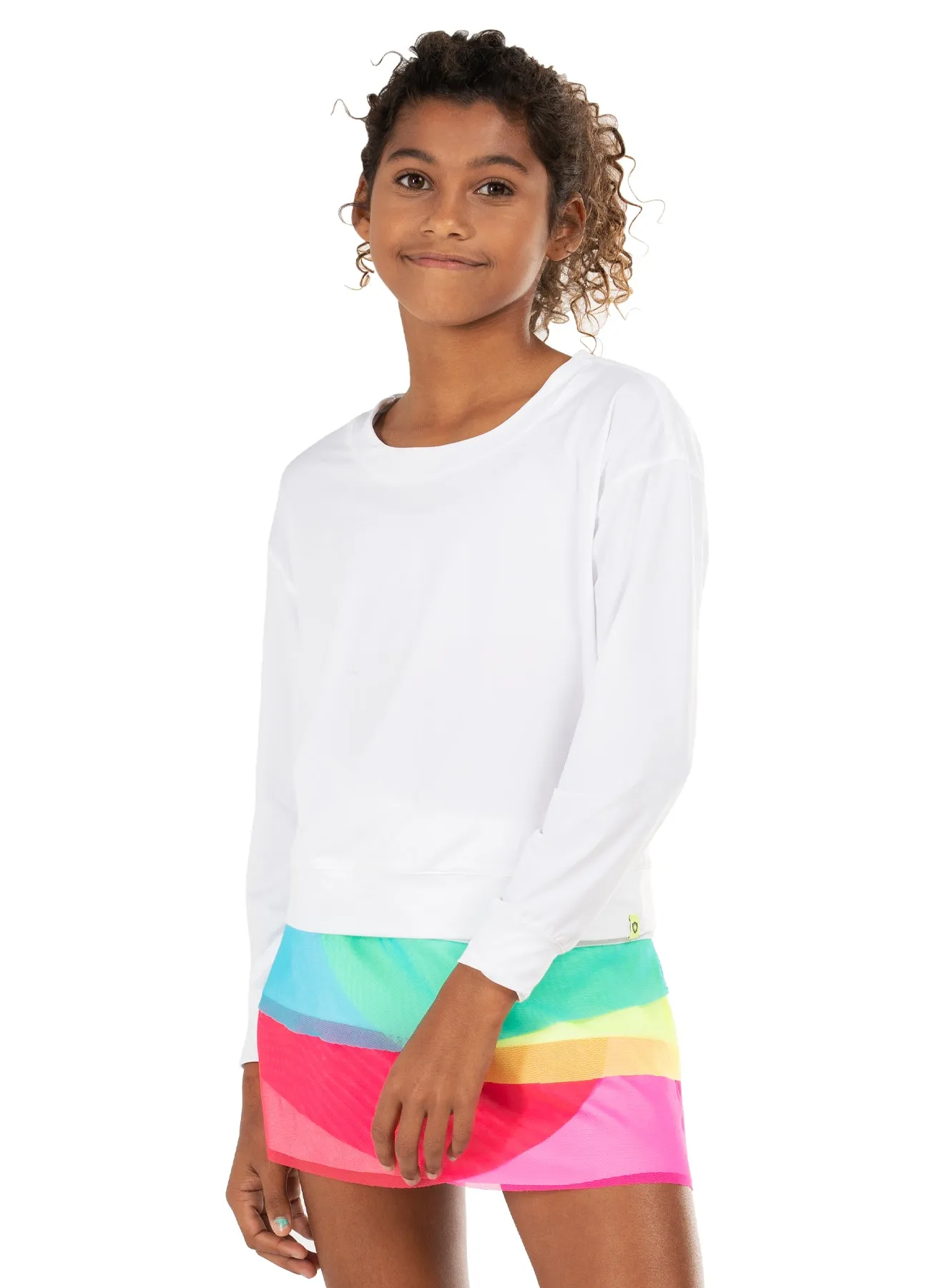 Mesh Scallop Skirt - Girls