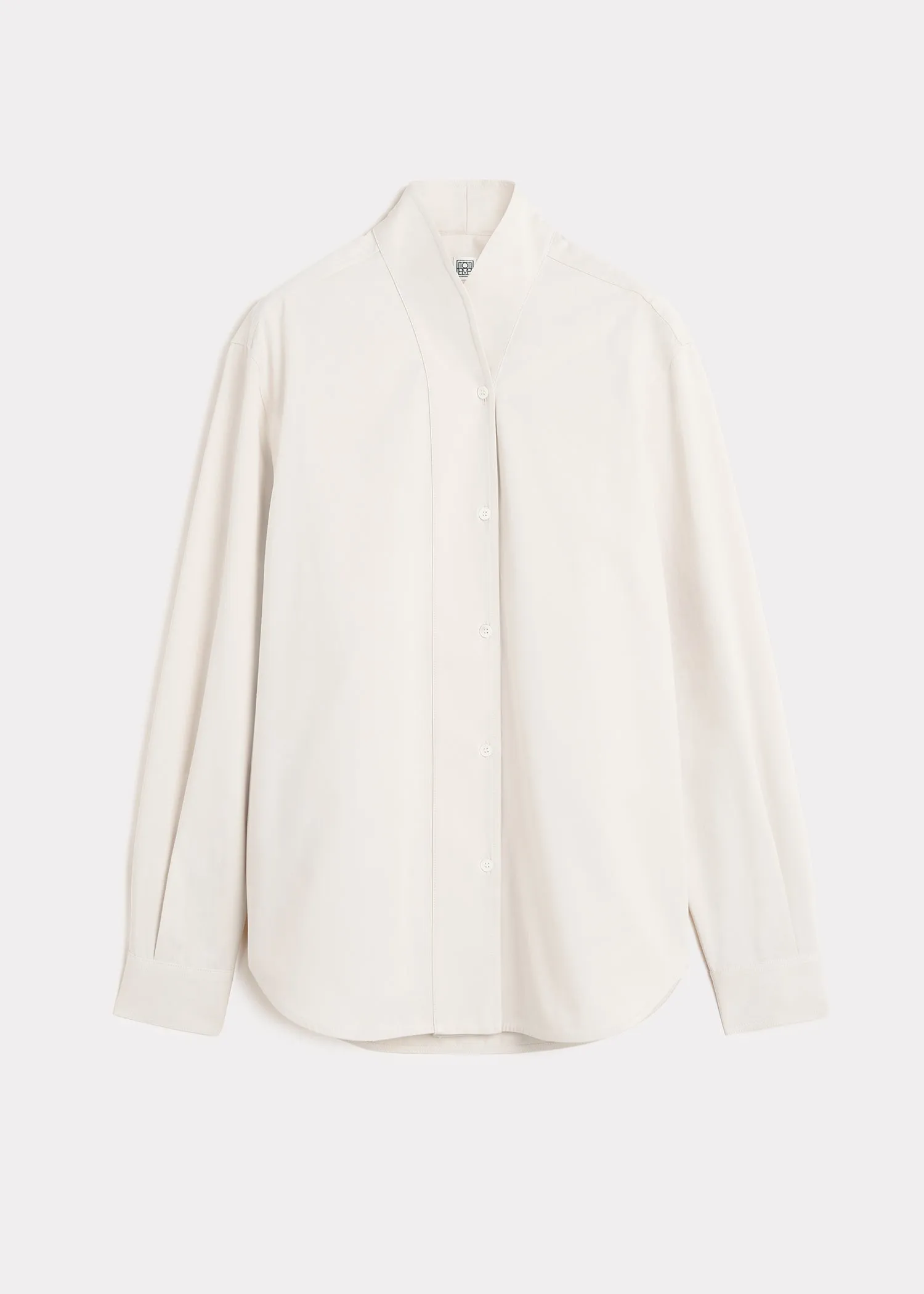 Overlay cotton shirt snow