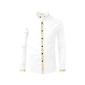 Polished Piorr Sinz II Men's Casual Dress Shirt white