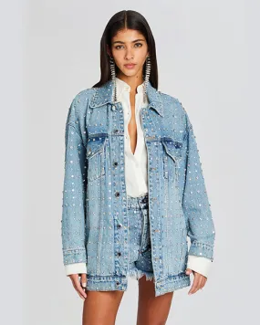 RETROFETE | Ace Embellished Denim Jacket | Tangier
