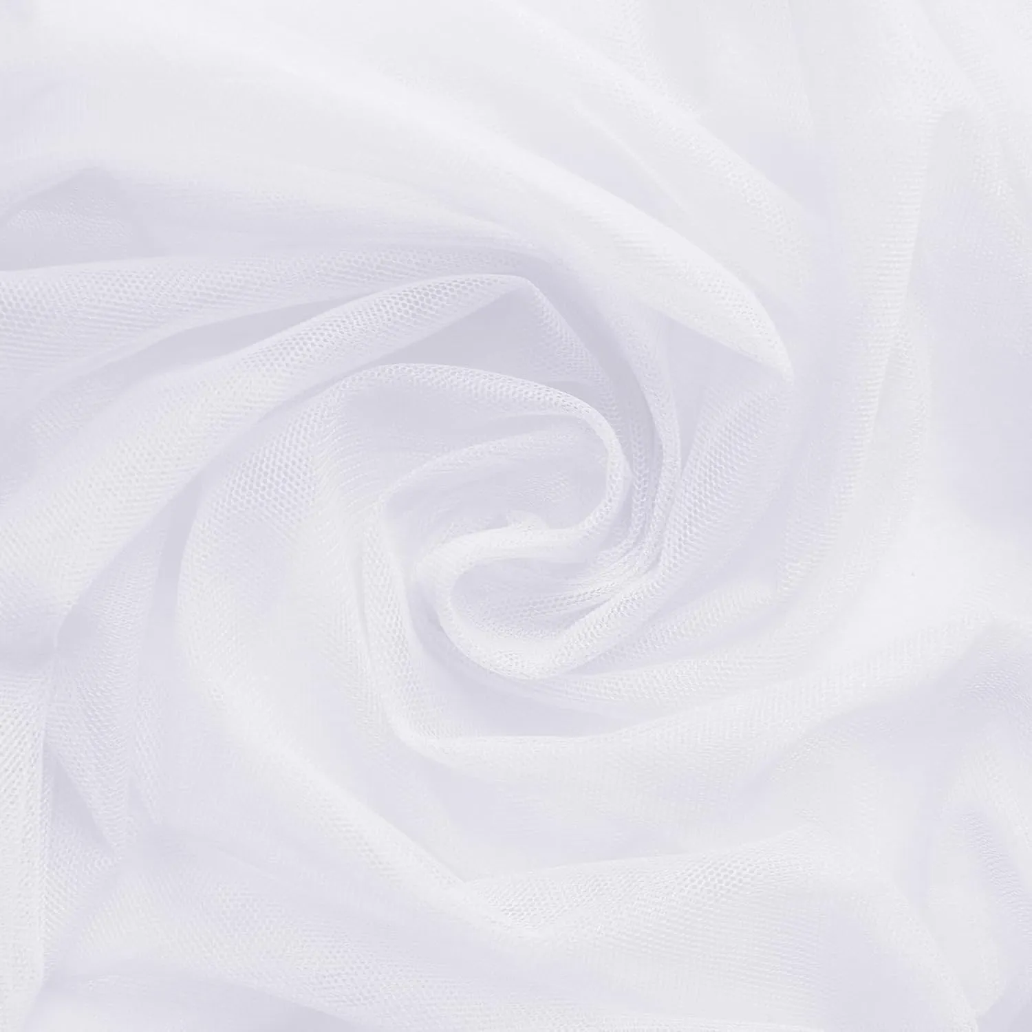 SiinvdaBZX White Tulle Fabric Rolls, 54 Inch x 10 Yards (30 Ft) Soft Drape Tulle Netting Fabric for DIY Craft Tutu Skirt Bridal Veil Wedding Party Table Skirt Ceiling Decor