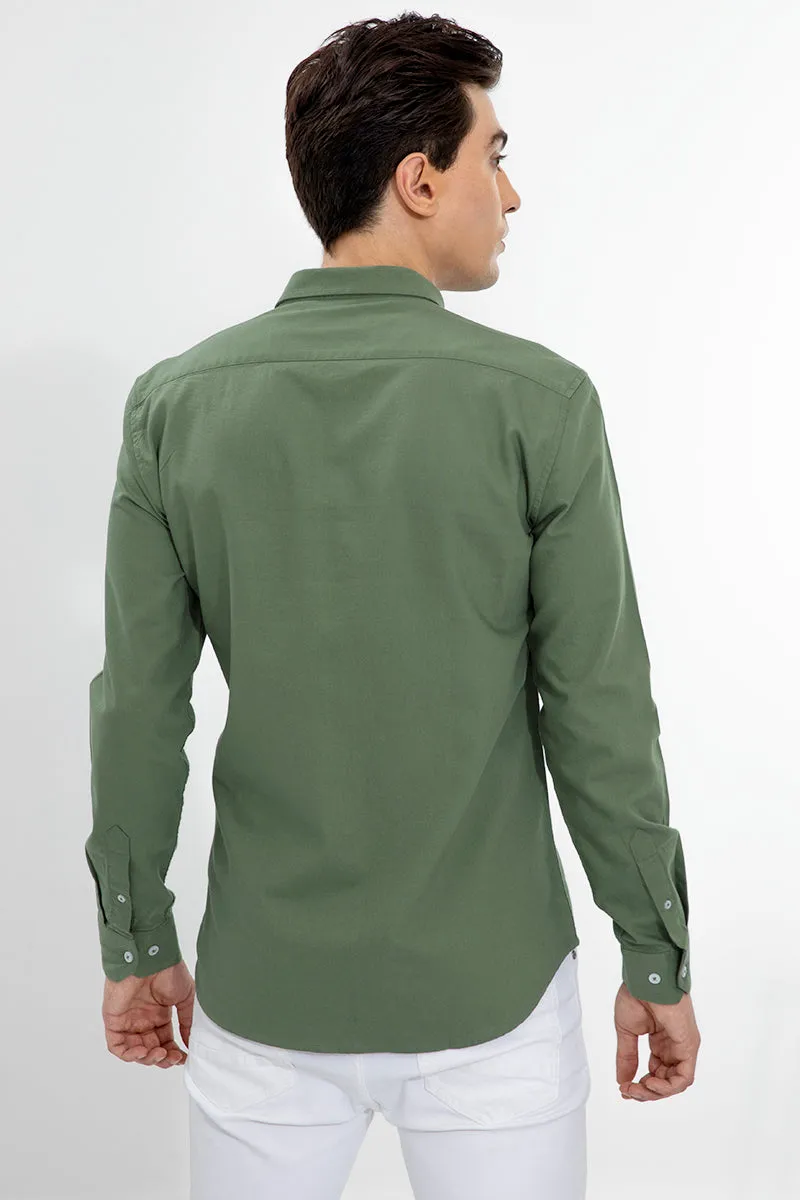 Soft-Hue Green Shirt