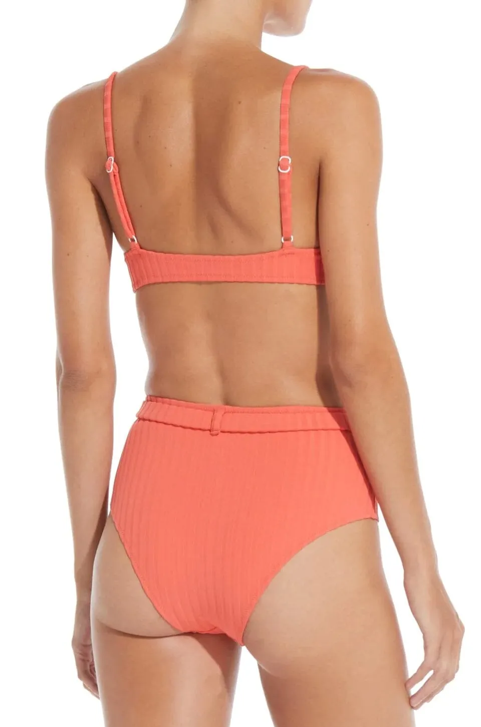 SOLID & STRIPED | The Cora Belt Bottoms - Coral
