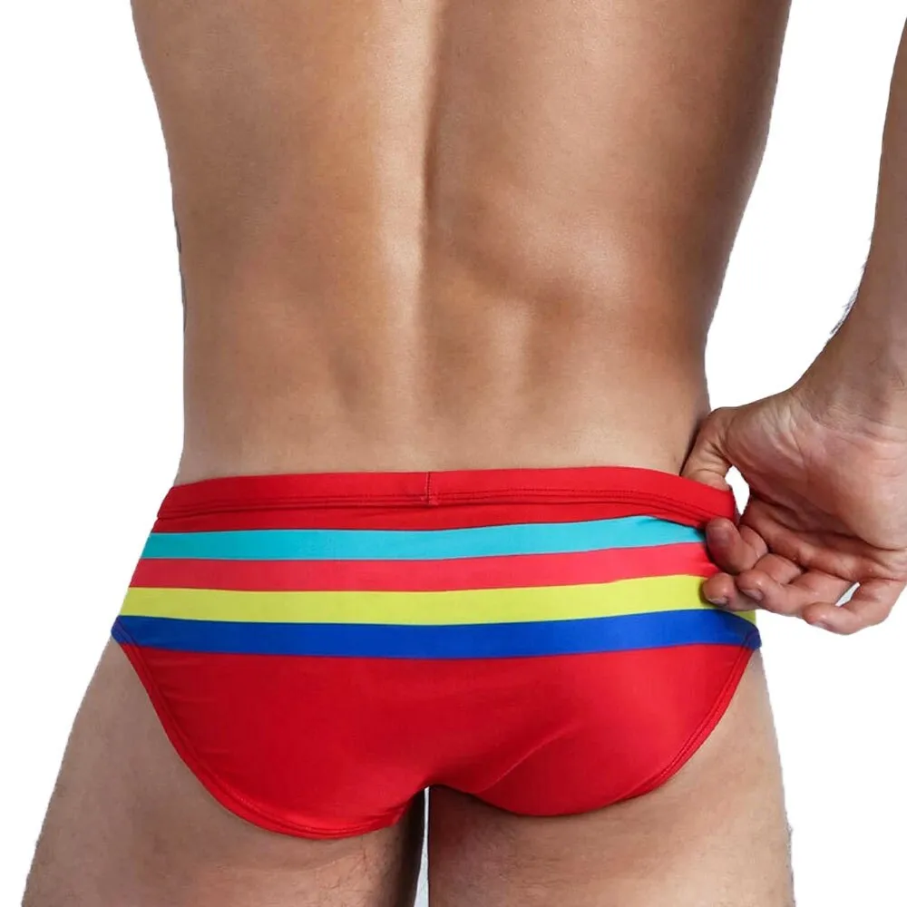 Striped Swim Briefs