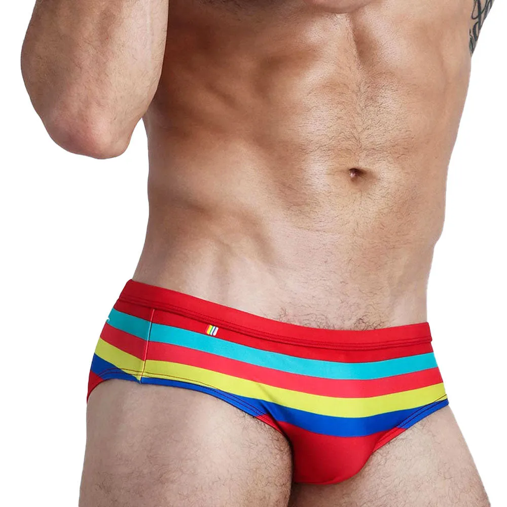 Striped Swim Briefs