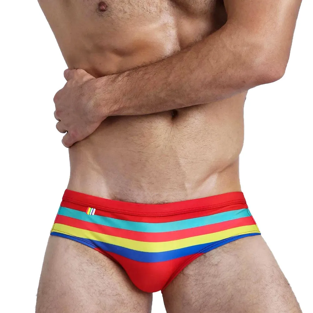 Striped Swim Briefs