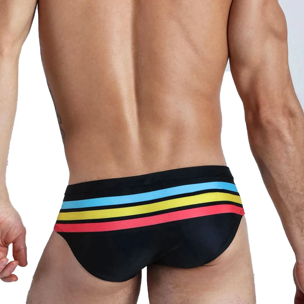 Striped Swim Briefs
