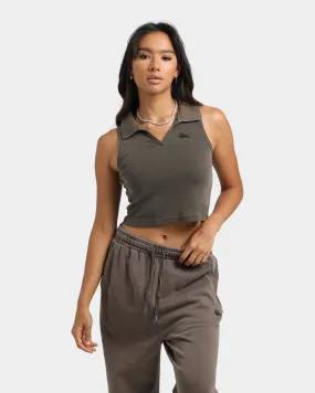 Stussy Women's Graffiti Polo Tank Pigment Iron