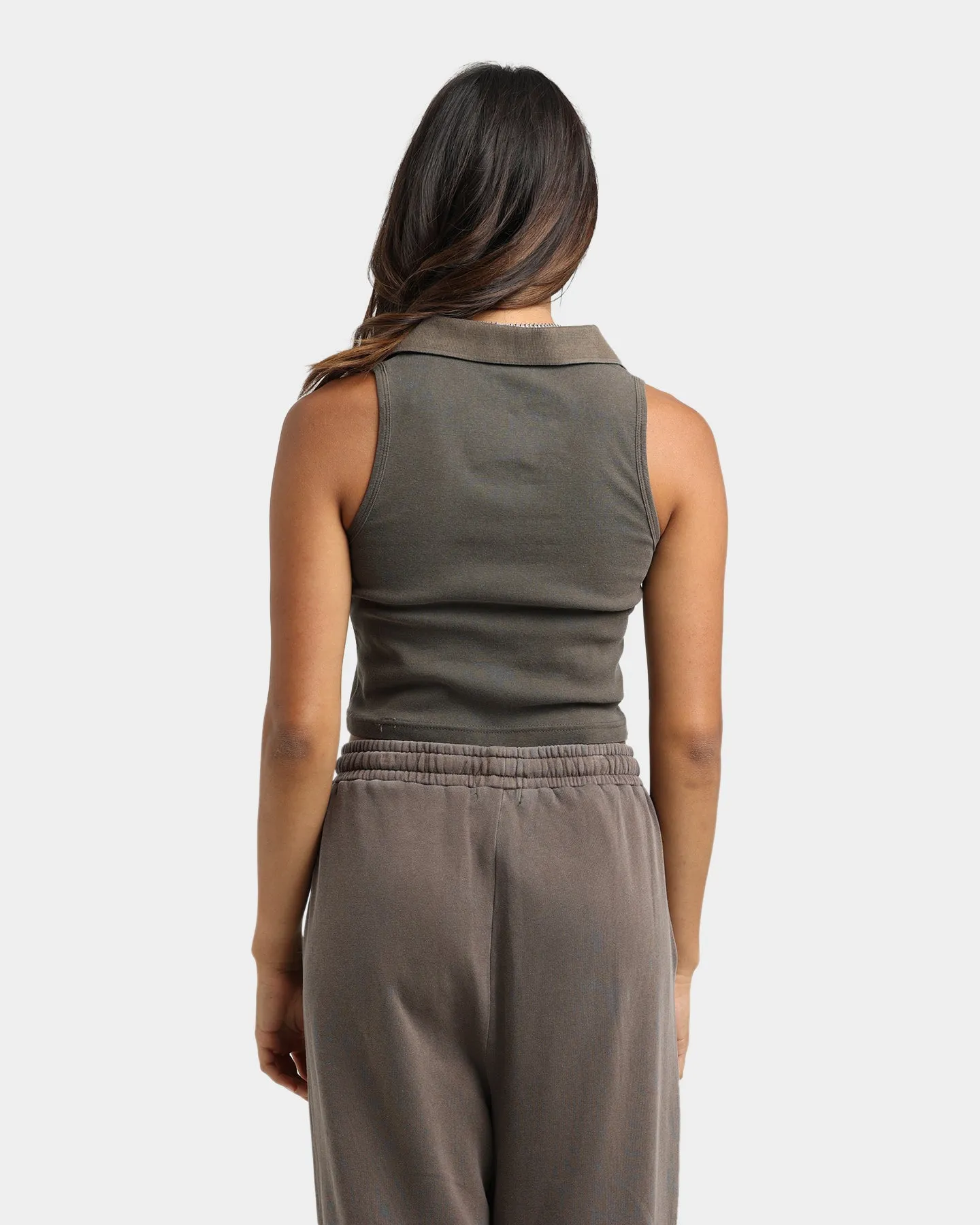 Stussy Women's Graffiti Polo Tank Pigment Iron