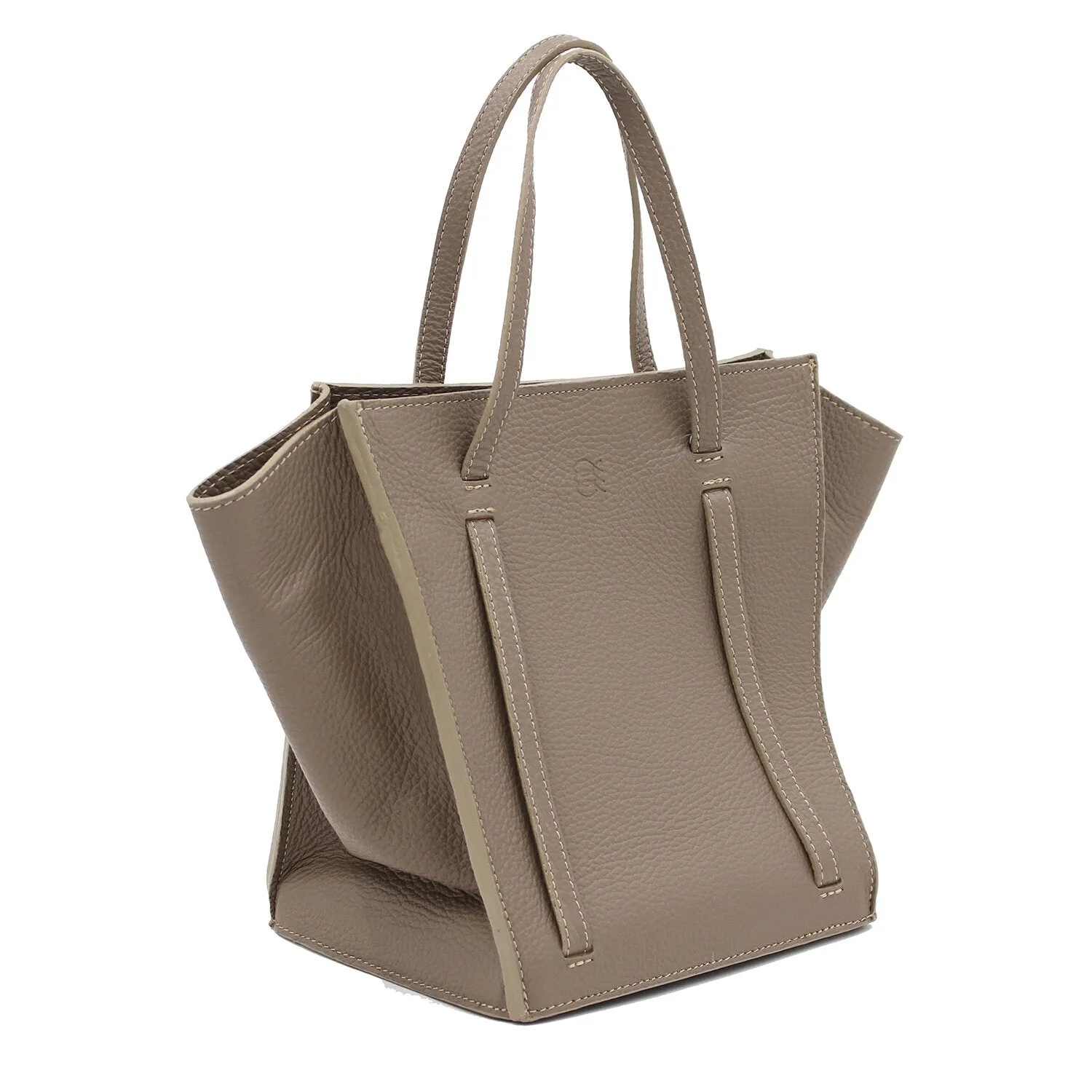 Taupe | Classic Small Structured Tote