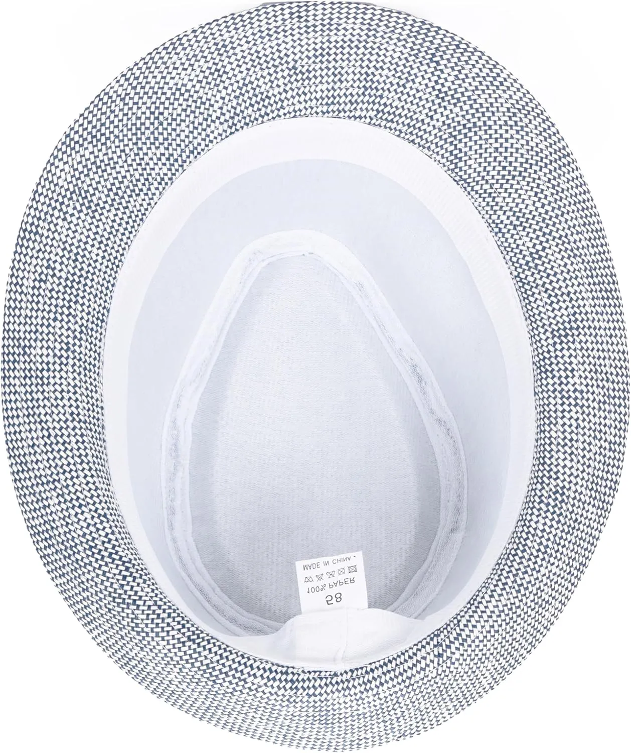 thuizen Hawaiian Casual Holiday Panama Fedora Straw Visor Sun Hat with Striped Braided Band
