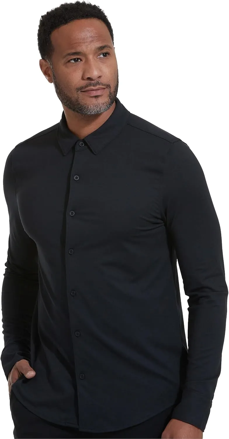 True Classic Men’s Long Sleeve Button Down Shirt - Casual Dress Shirts for Men, Quick Dry