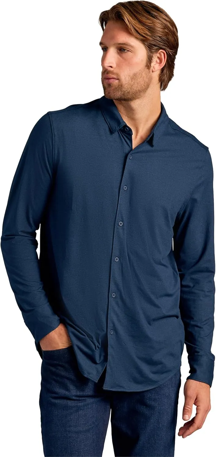 True Classic Men’s Long Sleeve Button Down Shirt - Casual Dress Shirts for Men, Quick Dry