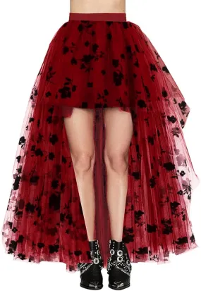 WDPL Women's High Low Long Tutu Tulle Bustle Skirt Elastic Waist Festival Party Skirt