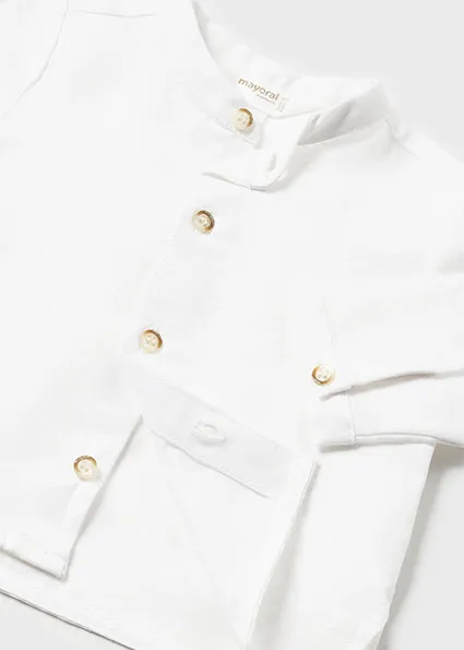 White Collar Button Down