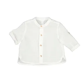 White Collar Button Down