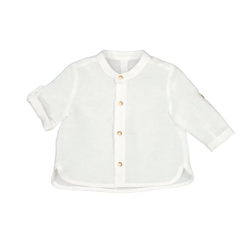 White Collar Button Down
