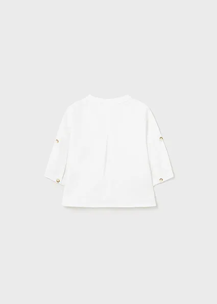 White Collar Button Down