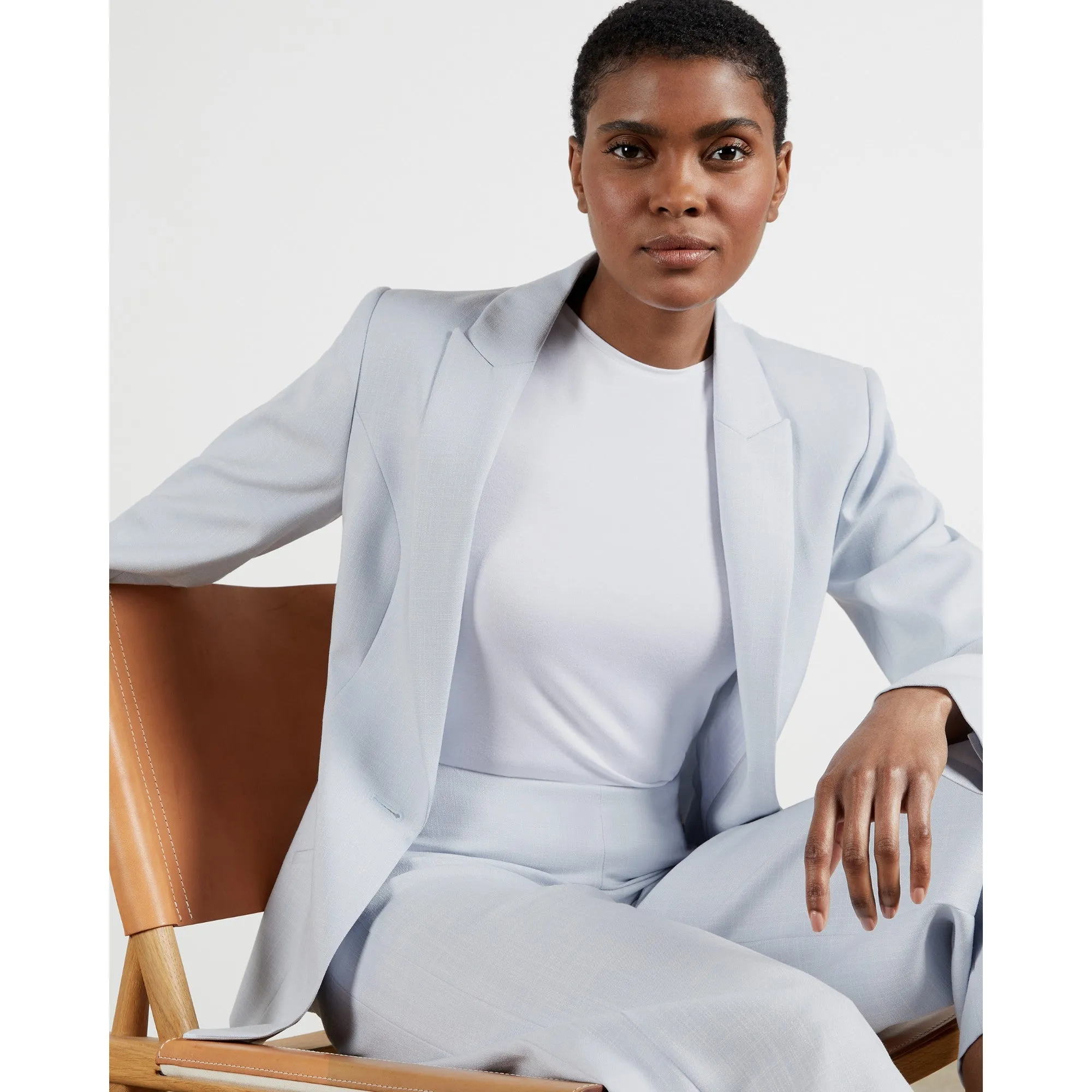 Women Pelia-Lightweight Blazer - Light-Blue