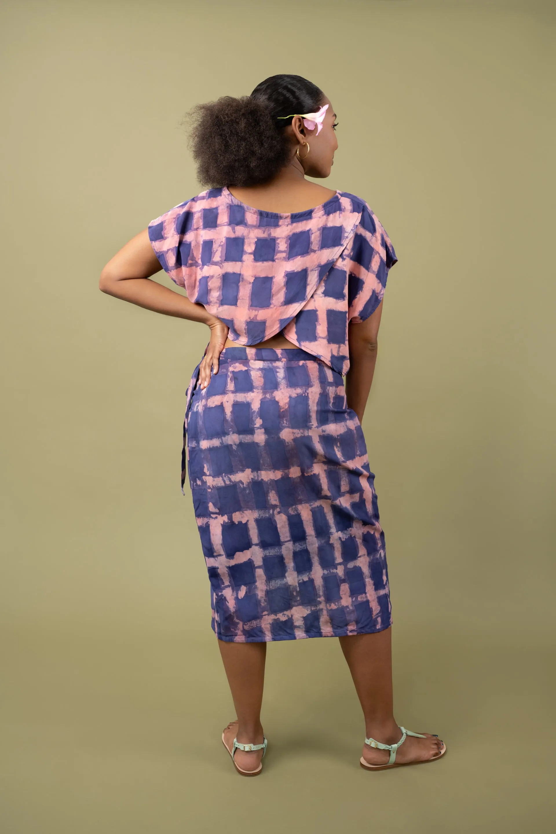 Wrap Skirt - Caribbean Lattice