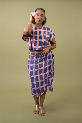 Wrap Skirt - Caribbean Lattice