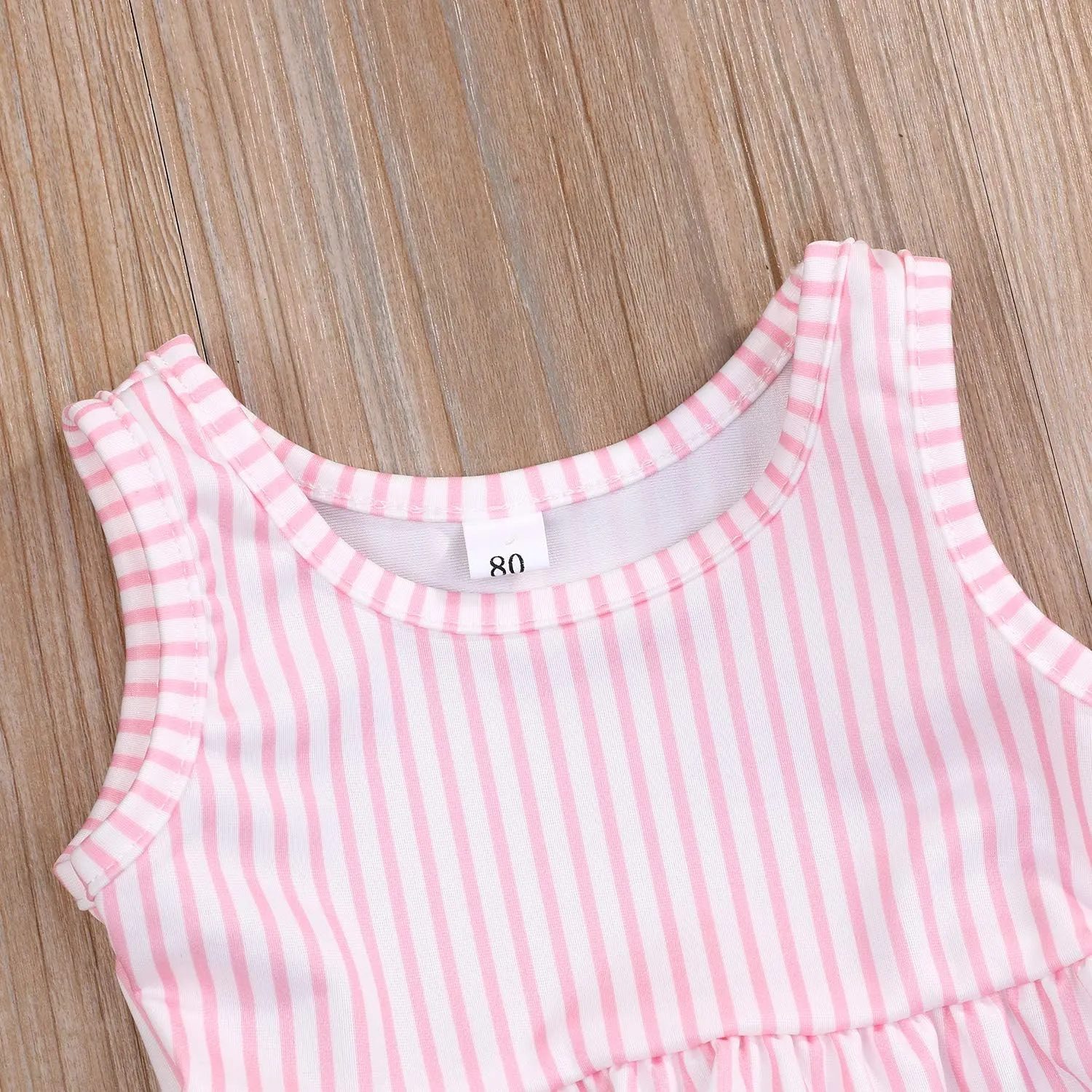 YOUNGER TREE Toddler Baby Girls Summer Swimsuit Sleeveless Striped Swimwear Two-Piece Suit Beach Bikini